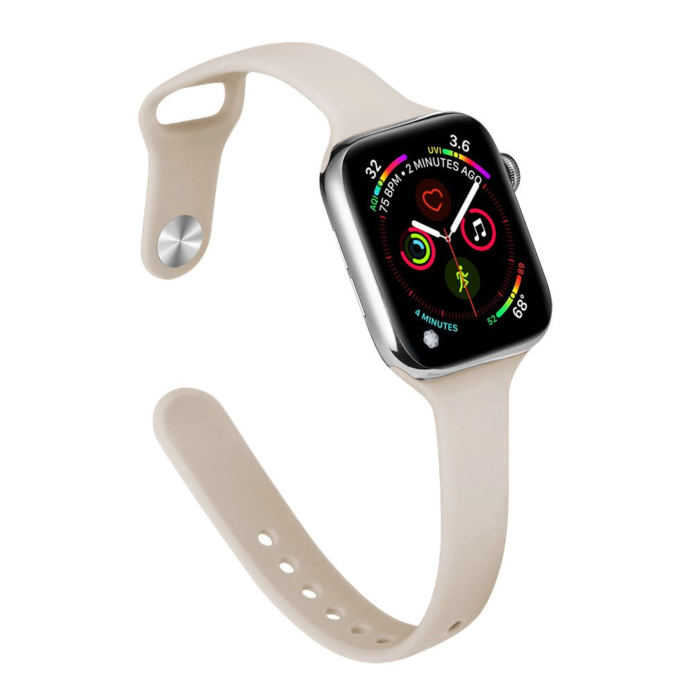 Tidsløst Silikone Universal Rem passer til Apple Smartwatch - Brun#serie_10