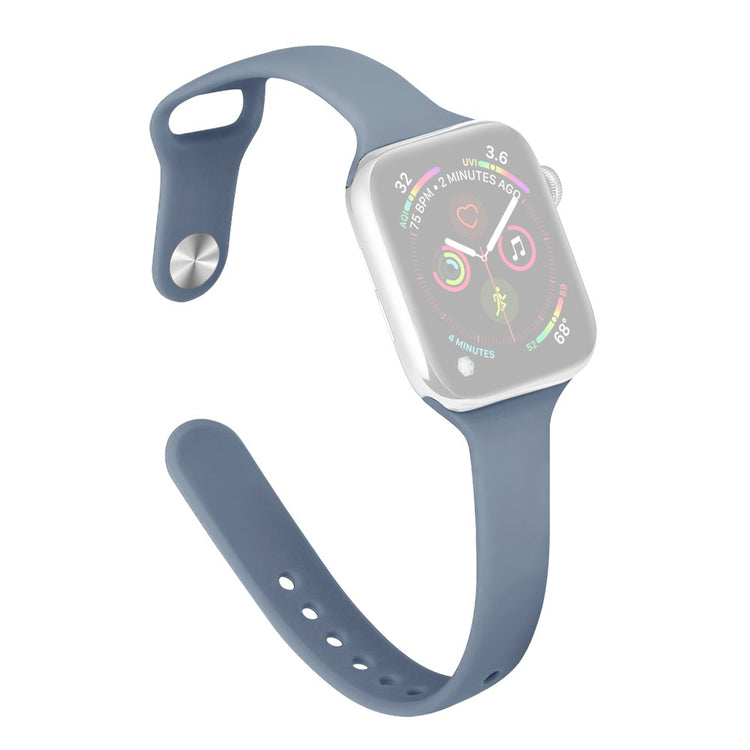 Tidsløst Silikone Universal Rem passer til Apple Smartwatch - Sølv#serie_11