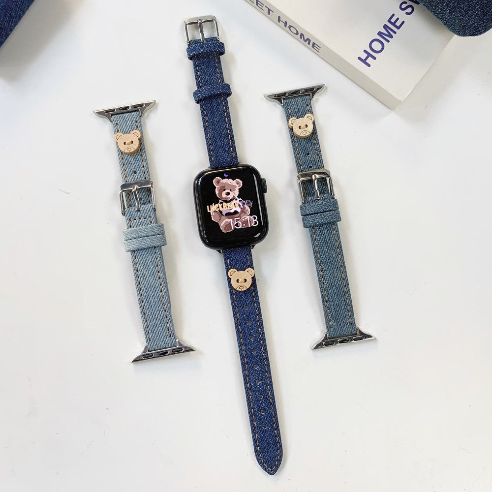 Skøn Nylon Universal Rem passer til Apple Smartwatch - Blå#serie_1