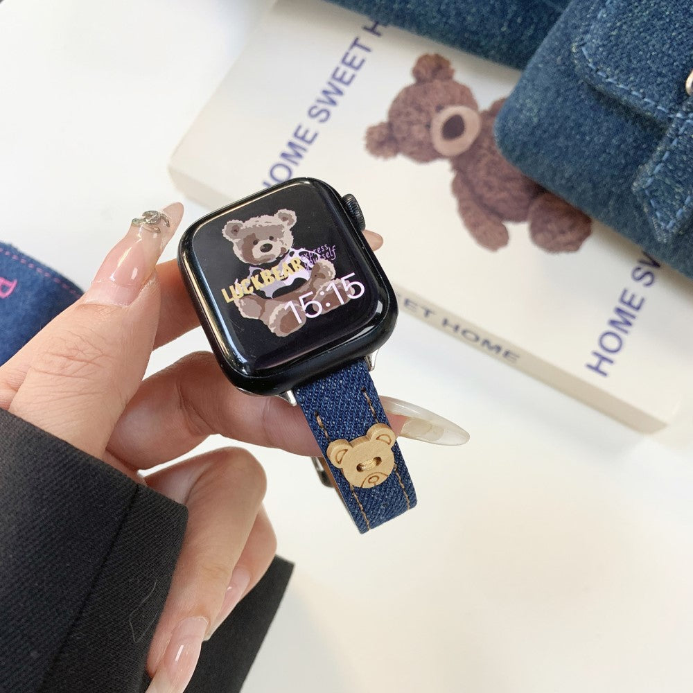 Skøn Nylon Universal Rem passer til Apple Smartwatch - Blå#serie_2
