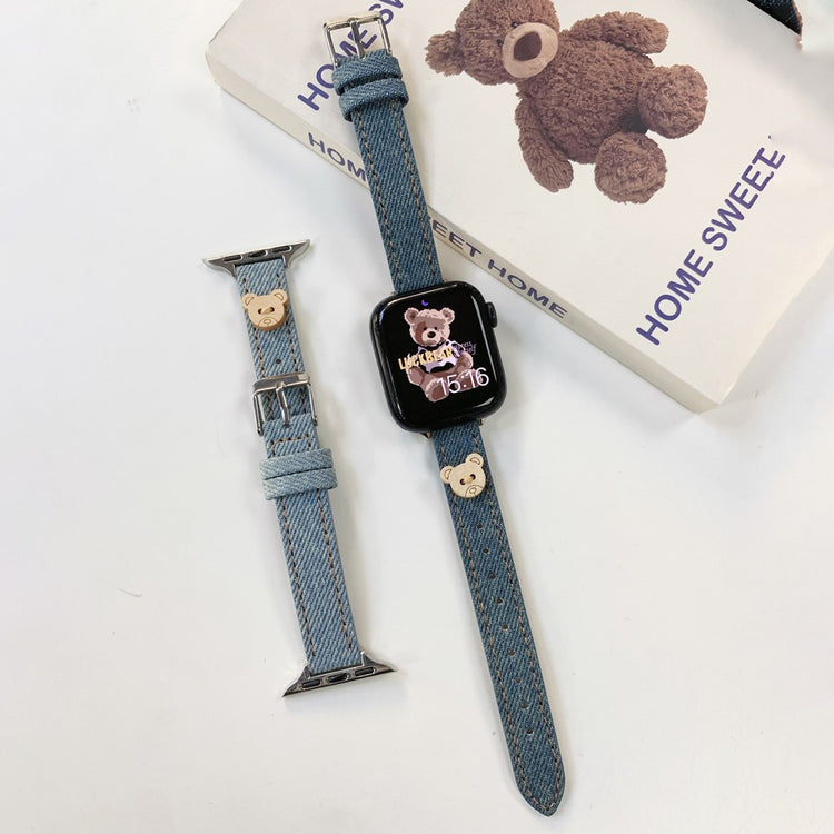 Skøn Nylon Universal Rem passer til Apple Smartwatch - Blå#serie_2