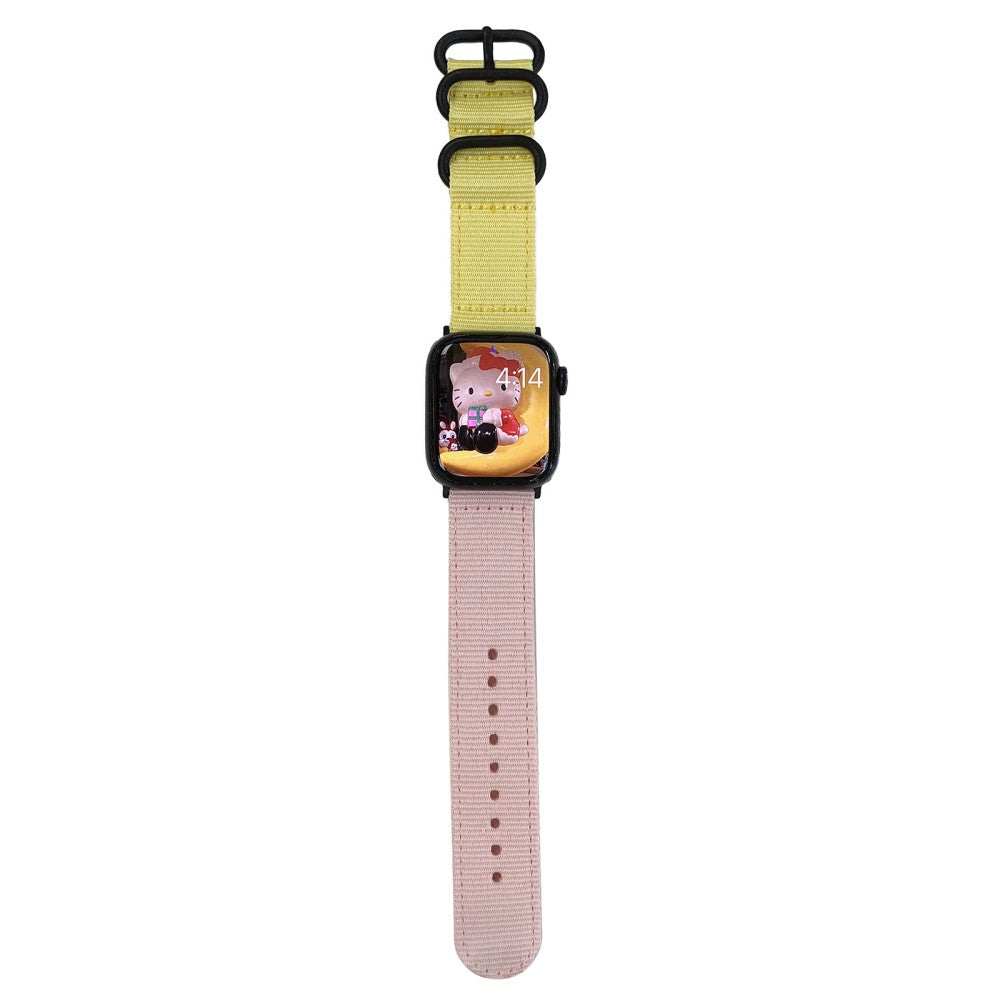 Super Flot Nylon Universal Rem passer til Apple Smartwatch - Pink#serie_1