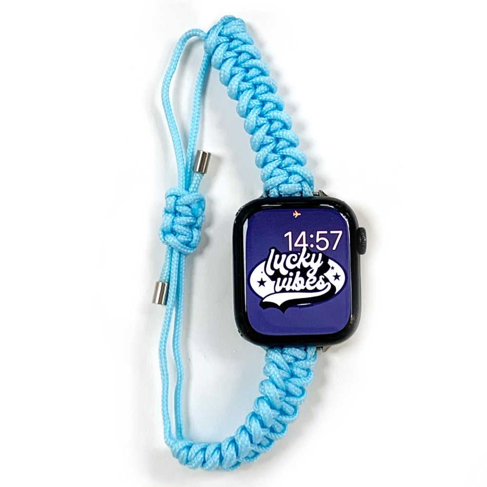 Mega Fed Nylon Universal Rem passer til Apple Smartwatch - Blå#serie_5
