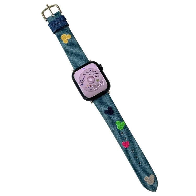 Vildt Nydelig Nylon Universal Rem passer til Apple Smartwatch - Blå#serie_2