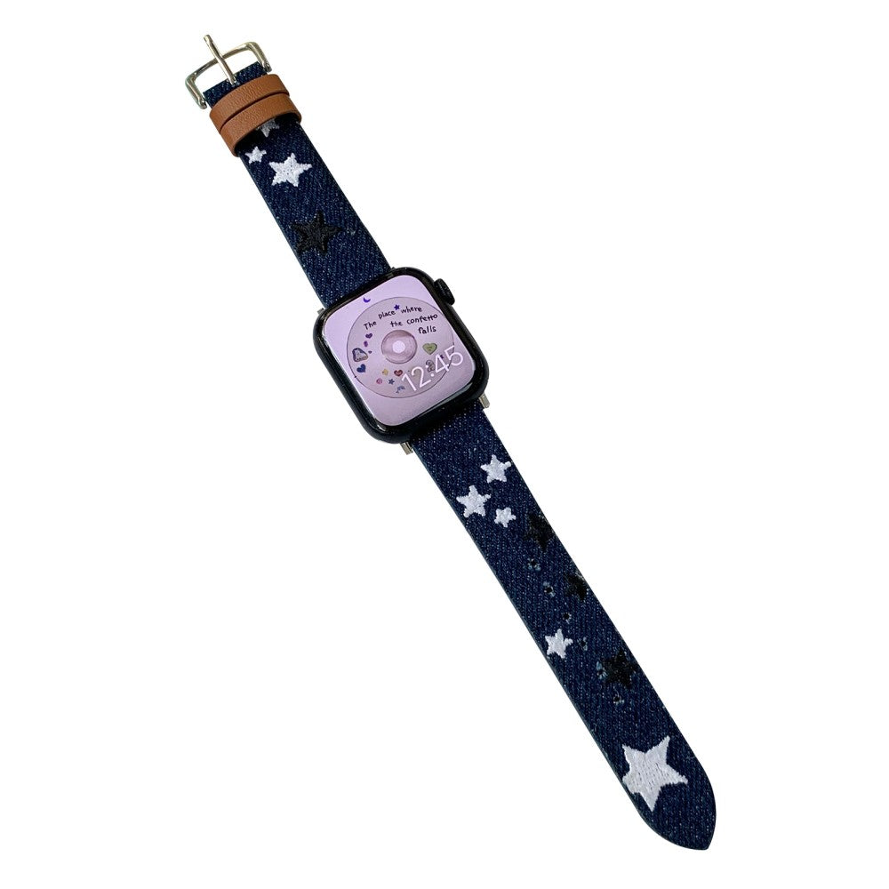 Vildt Nydelig Nylon Universal Rem passer til Apple Smartwatch - Blå#serie_5