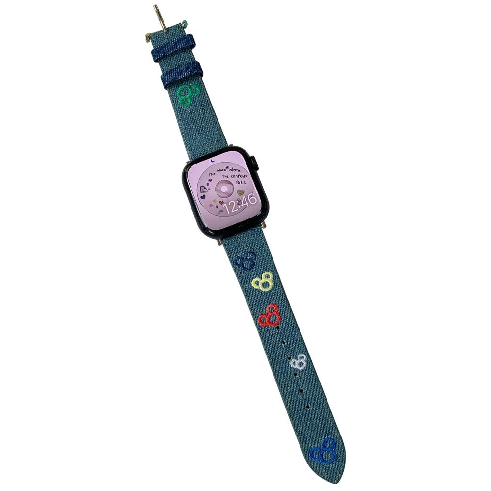 Vildt Nydelig Nylon Universal Rem passer til Apple Smartwatch - Blå#serie_7