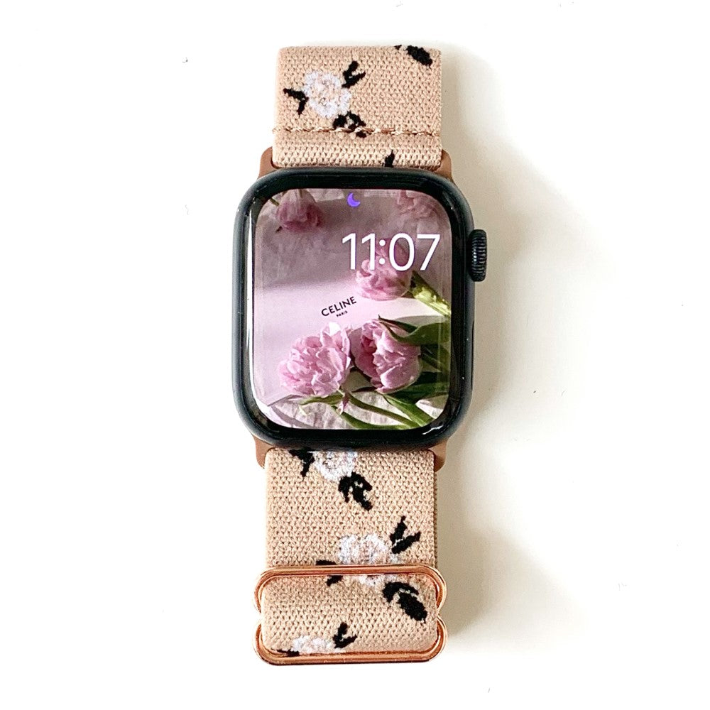 Meget Hårdfør Nylon Universal Rem passer til Apple Smartwatch - Pink#serie_2