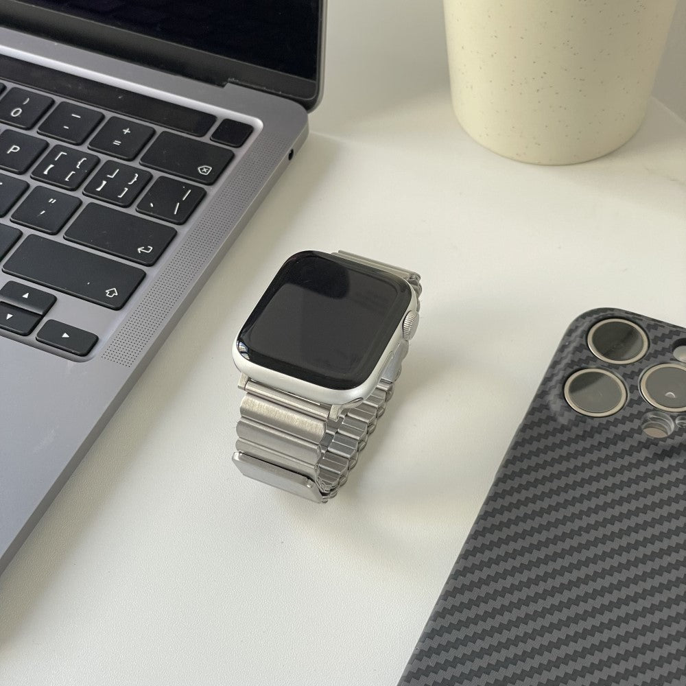 Meget Flot Metal Universal Rem passer til Apple Smartwatch - Sølv#serie_8