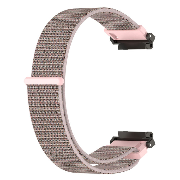 Meget Cool Nylon Rem passer til Amazfit Active Edge - Pink#serie_6