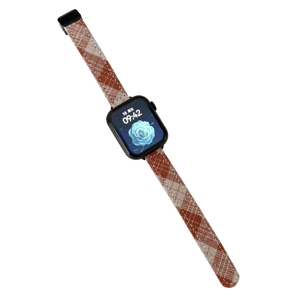 Tidsløst Nylon Universal Rem passer til Apple Smartwatch - Brun#serie_3