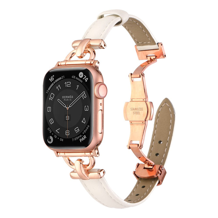 Vildt Elegant Kunstlæder Universal Rem passer til Apple Smartwatch - Pink#serie_3