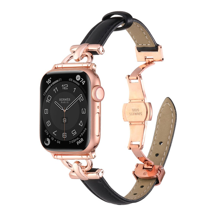 Vildt Elegant Kunstlæder Universal Rem passer til Apple Smartwatch - Pink#serie_5