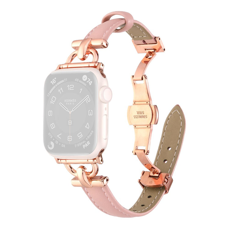 Vildt Elegant Kunstlæder Universal Rem passer til Apple Smartwatch - Pink#serie_7