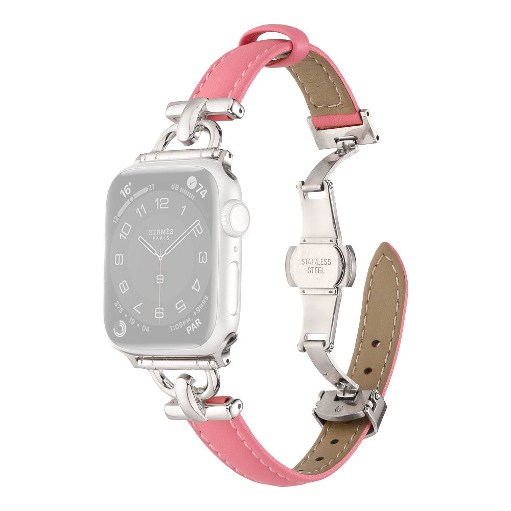 Vildt Elegant Kunstlæder Universal Rem passer til Apple Smartwatch - Pink#serie_12