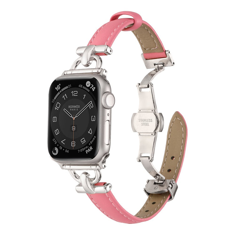 Vildt Elegant Kunstlæder Universal Rem passer til Apple Smartwatch - Pink#serie_12