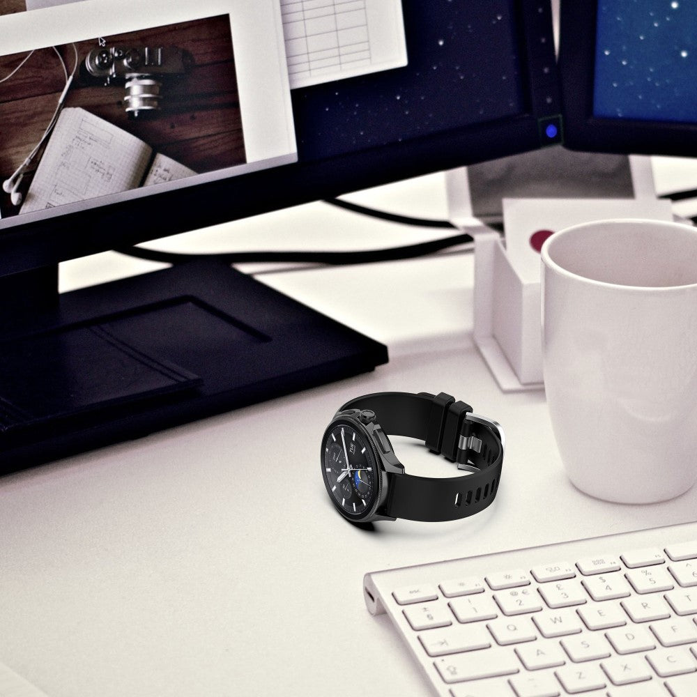 Helt Vildt Elegant Silikone Universal Rem passer til Smartwatch - Sølv#serie_7