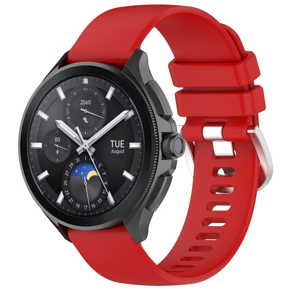 Helt Vildt Elegant Silikone Universal Rem passer til Smartwatch - Rød#serie_9