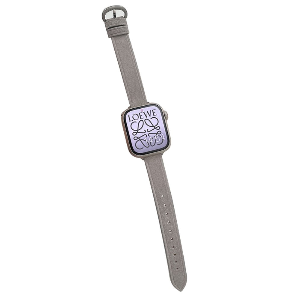 Mega Holdbart Kunstlæder Universal Rem passer til Apple Smartwatch - Sølv#serie_1