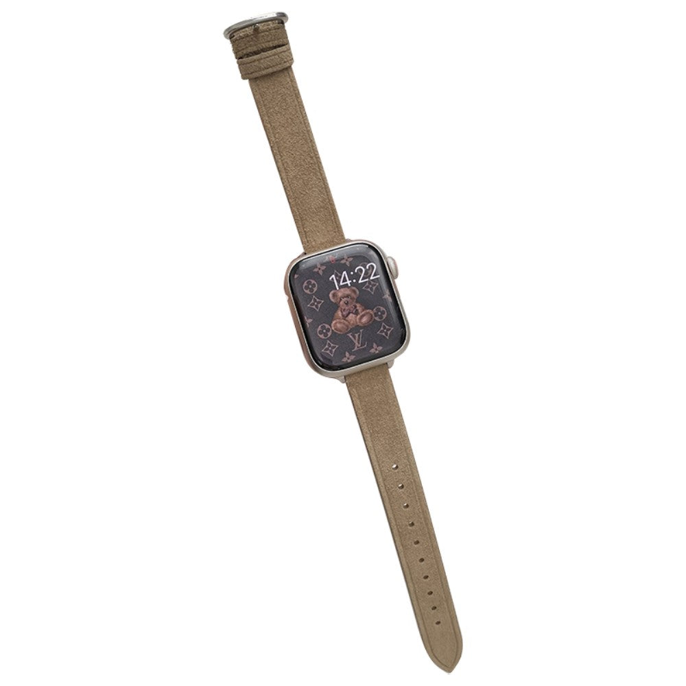 Mega Holdbart Kunstlæder Universal Rem passer til Apple Smartwatch - Brun#serie_2