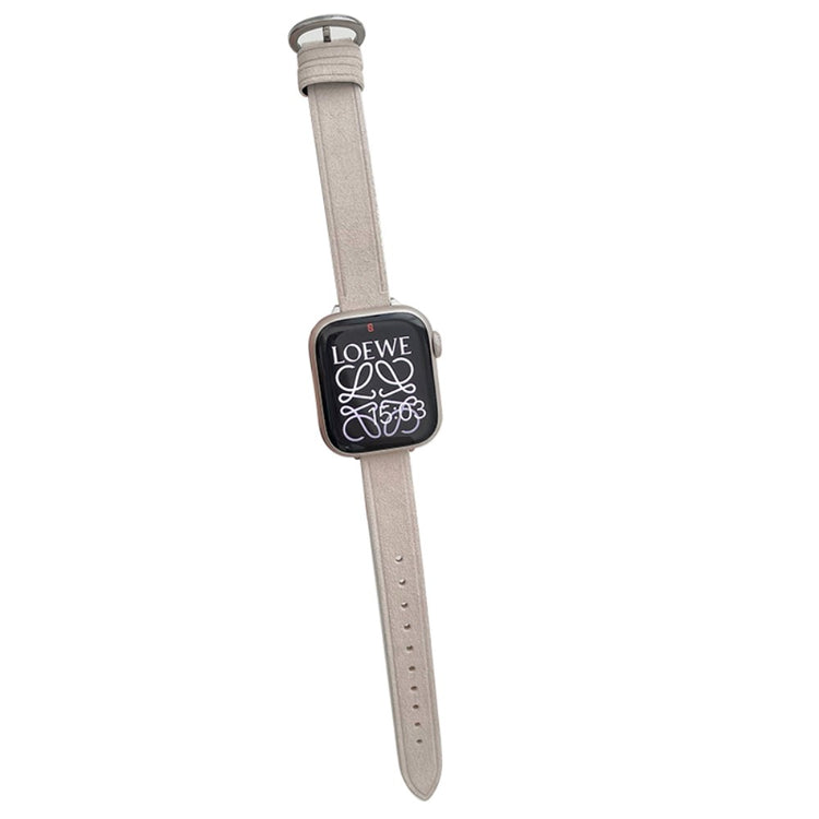 Mega Holdbart Kunstlæder Universal Rem passer til Apple Smartwatch - Hvid#serie_4