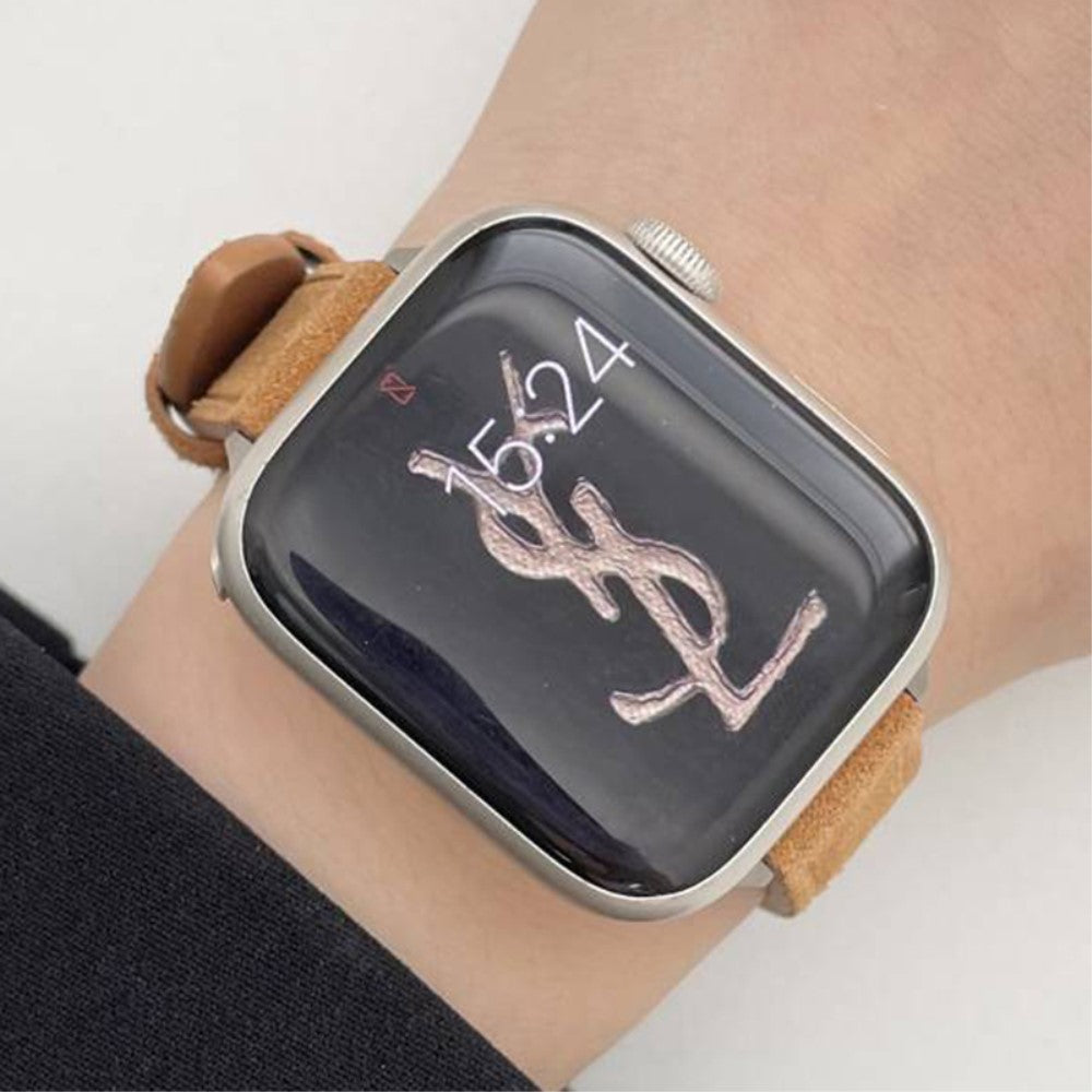 Mega Holdbart Kunstlæder Universal Rem passer til Apple Smartwatch - Orange#serie_6