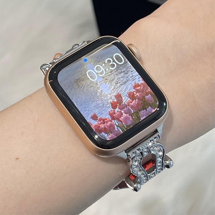 Mega Skøn Ægte Læder Universal Rem passer til Apple Smartwatch - Rød#serie_16