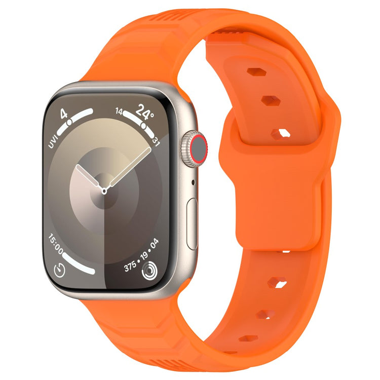 Super Flot Silikone Universal Rem passer til Apple Smartwatch - Orange#serie_1