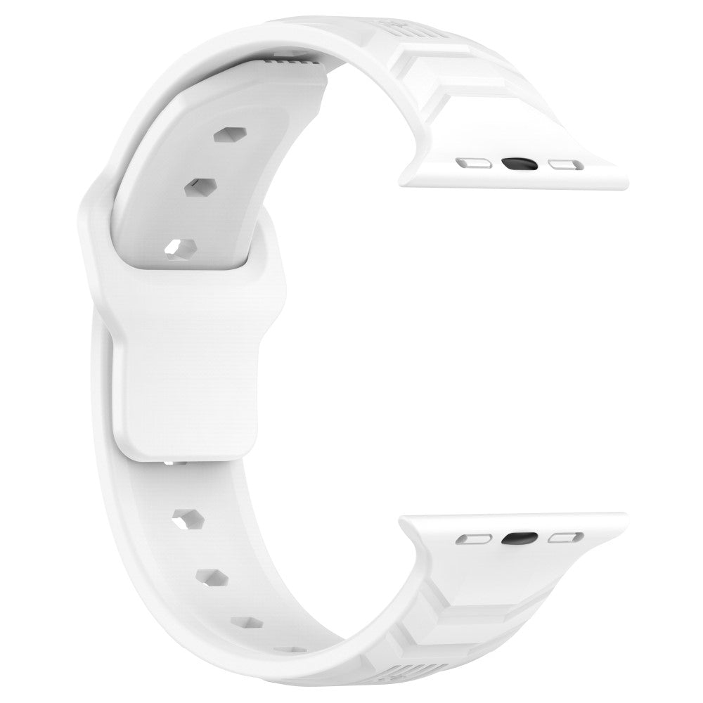 Super Flot Silikone Universal Rem passer til Apple Smartwatch - Hvid#serie_2
