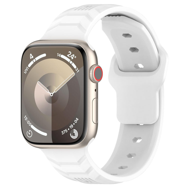 Super Flot Silikone Universal Rem passer til Apple Smartwatch - Hvid#serie_2