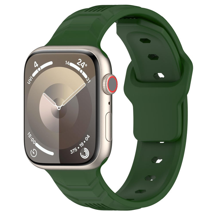 Super Flot Silikone Universal Rem passer til Apple Smartwatch - Grøn#serie_6