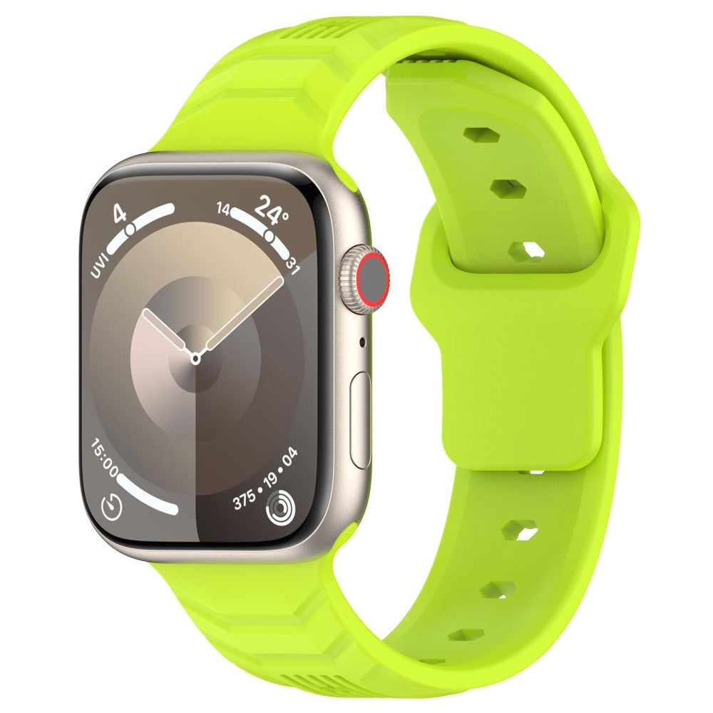 Super Flot Silikone Universal Rem passer til Apple Smartwatch - Grøn#serie_7