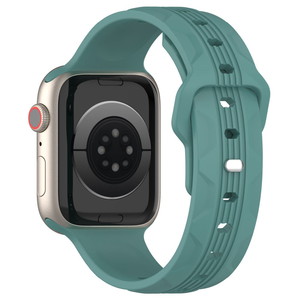Super Flot Silikone Universal Rem passer til Apple Smartwatch - Grøn#serie_8