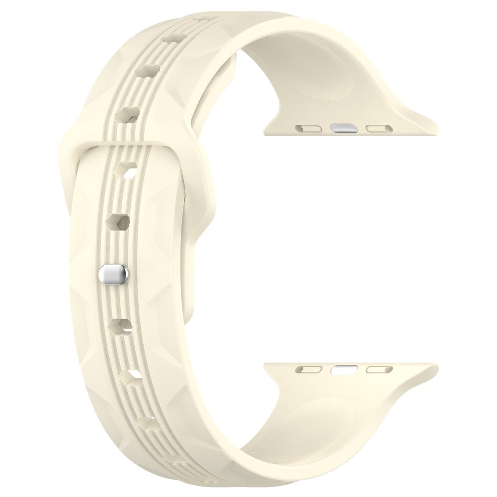 Super Flot Silikone Universal Rem passer til Apple Smartwatch - Hvid#serie_10
