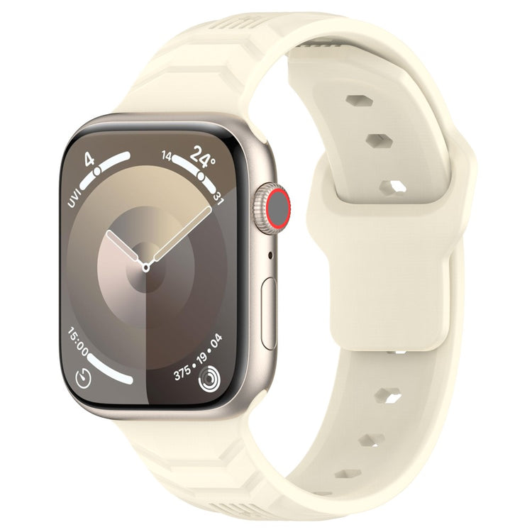 Super Flot Silikone Universal Rem passer til Apple Smartwatch - Hvid#serie_10