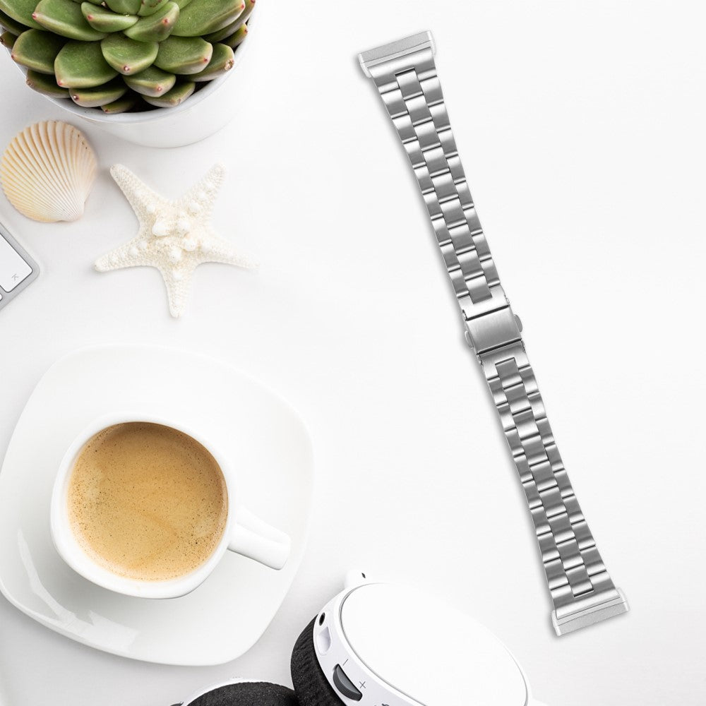 Helt Vildt Hårdfør Metal Universal Rem passer til Samsung Smartwatch - Sølv#serie_196