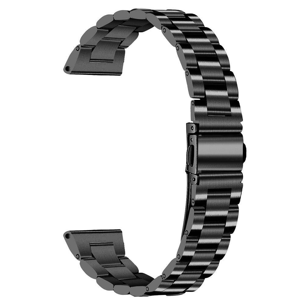 Helt Vildt Kønt Metal Universal Rem passer til Samsung Smartwatch - Sort#serie_1