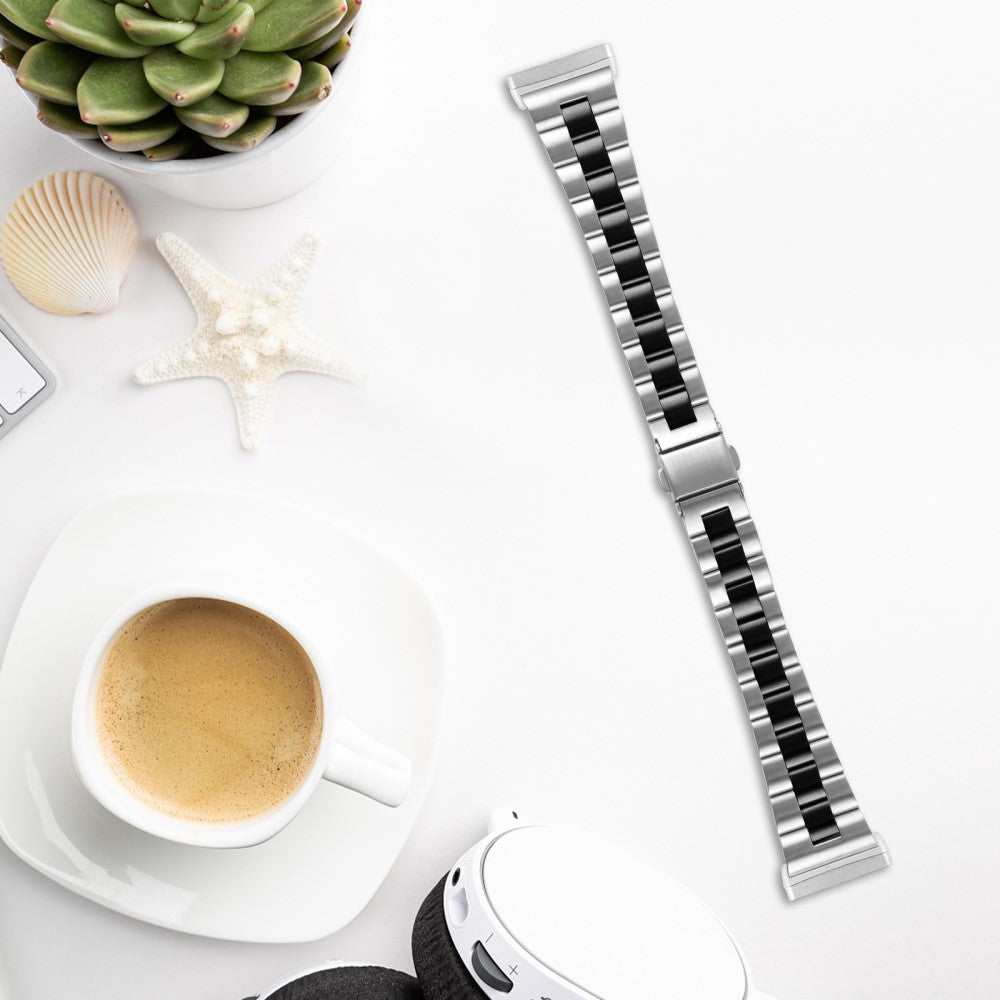 Helt Vildt Kønt Metal Universal Rem passer til Samsung Smartwatch - Sort#serie_2