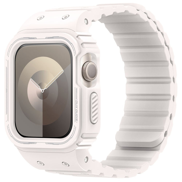 Fed Silikone Universal Rem passer til Apple Smartwatch - Hvid#serie_2