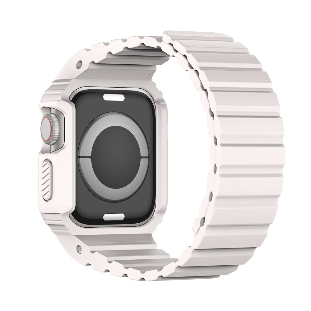 Fed Silikone Universal Rem passer til Apple Smartwatch - Hvid#serie_2