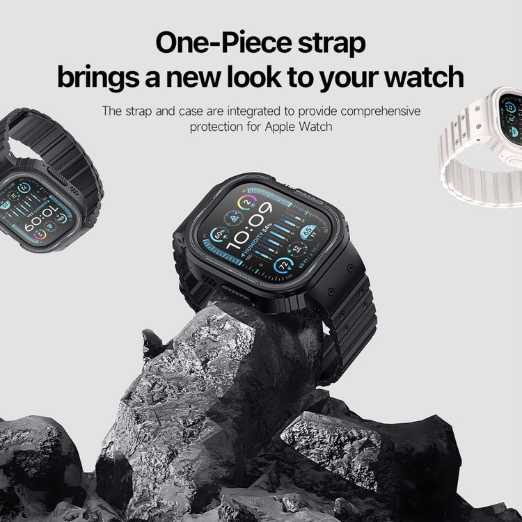 Silikone Universal Rem passer til Apple Watch Ultra / Apple Watch Ultra 2 - Sort#serie_2