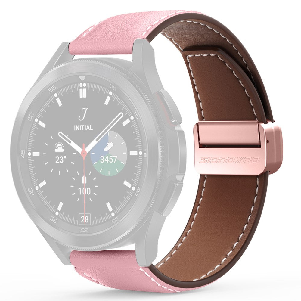 Vildt Rart Ægte Læder Universal Rem passer til Smartwatch - Pink#serie_4