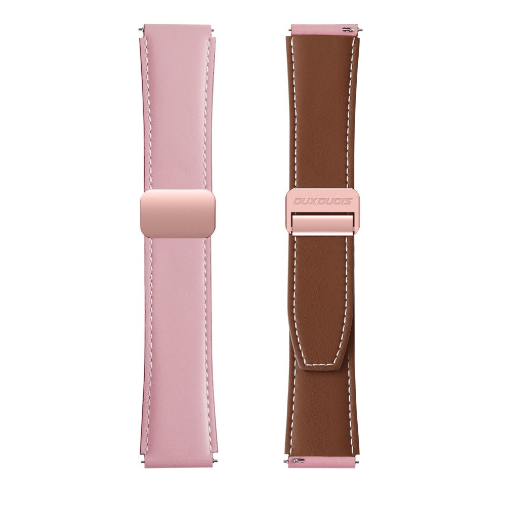 Vildt Rart Ægte Læder Universal Rem passer til Smartwatch - Pink#serie_4