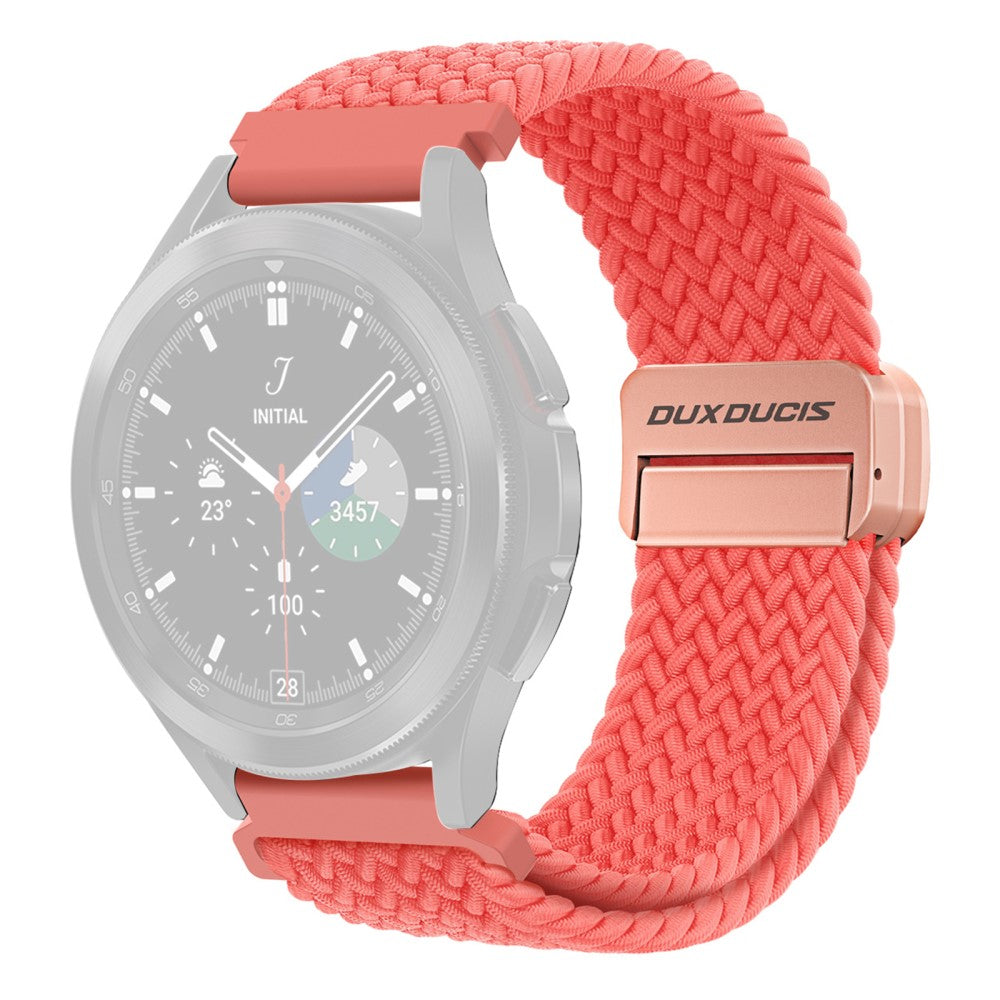 DUX DUCIS Mixture Pro Series Nylon Woven Strap Samsung Galaxy Watch6 / Watch5 / Huawei Watch GT3 Magnetic Buckle 20mm Watchband - Guava#serie_4