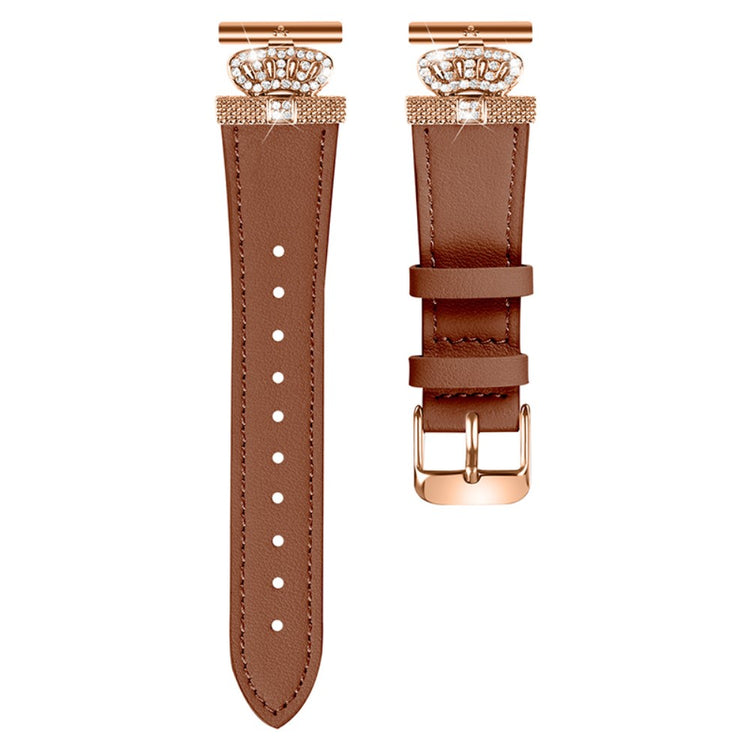 Meget Komfortabel Ægte Læder Rem passer til LG Watch Sport - Brun#serie_4