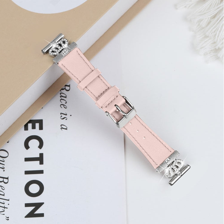 Vildt Elegant Ægte Læder Rem passer til Amazfit Cheetah Pro - Pink#serie_4