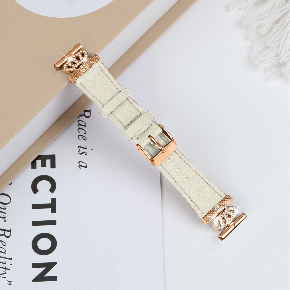 Misfit Vapor Watch Band Crown Connector Cowhide Replacement Strap - Apricot#serie_1