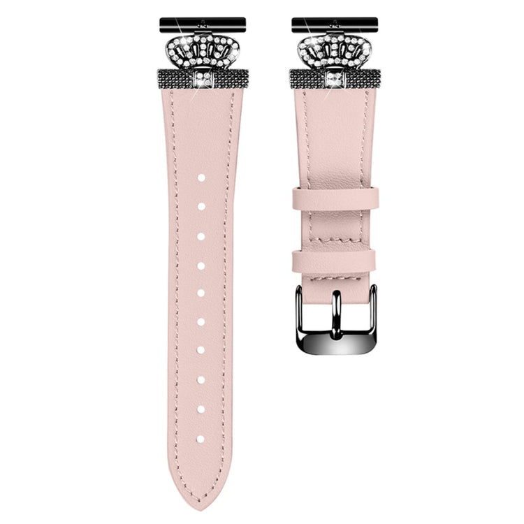 Mega Nydelig Ægte Læder Universal Rem passer til Samsung Smartwatch - Pink#serie_4