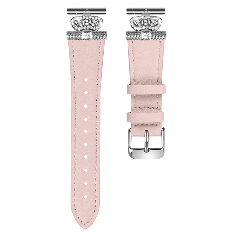 Vildt Nydelig Ægte Læder Universal Rem passer til Samsung Smartwatch - Pink#serie_4