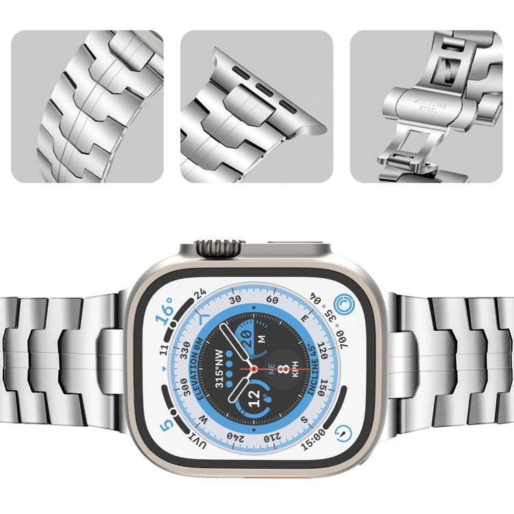 Flot Metal Universal Rem passer til Apple Smartwatch - Sølv#serie_188