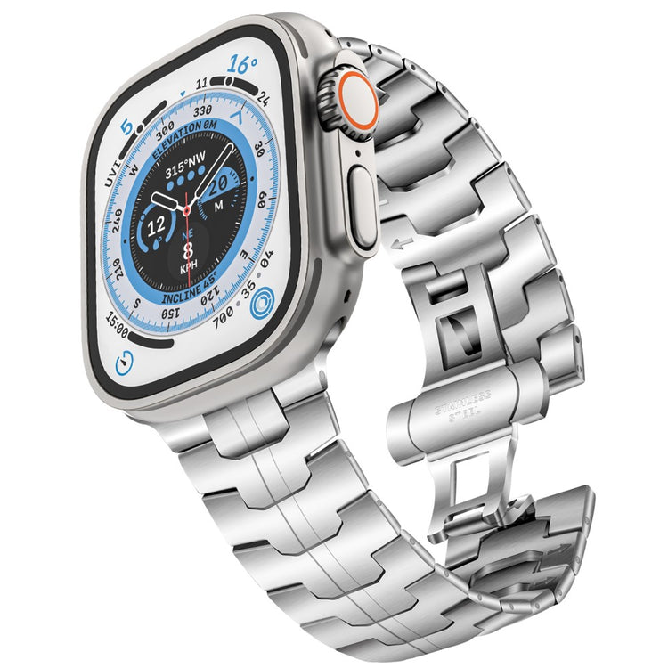Alle Tiders Metal Universal Rem passer til Apple Smartwatch - Sølv#serie_192